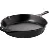 imageUtopia Kitchen Saute Fry Pan  Chefs Pan PreSeasoned Cast Iron Skillet  Frying Pan 12 Inch  Safe Grill Cookware for indoor ampamp Outdoor Use  Cast Iron Pan Black  Pack of 4Black