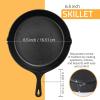 imageUtopia Kitchen Saute Fry Pan  Chefs Pan PreSeasoned Cast Iron Skillet  Frying Pan 12 Inch  Safe Grill Cookware for indoor ampamp Outdoor Use  Cast Iron Pan Black  Pack of 4Black