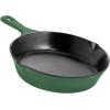 imageUtopia Kitchen Saute Fry Pan  Chefs Pan PreSeasoned Cast Iron Skillet  Frying Pan 12 Inch  Safe Grill Cookware for indoor ampamp Outdoor Use  Cast Iron Pan Black  Pack of 4Green