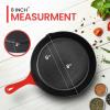 imageUtopia Kitchen Saute Fry Pan  Chefs Pan PreSeasoned Cast Iron Skillet  Frying Pan 12 Inch  Safe Grill Cookware for indoor ampamp Outdoor Use  Cast Iron Pan Black  Pack of 4Red