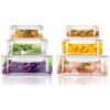 imageUtopia Kitchen Plastic Food Storage Container Set with Airtight Lids  Pack of 24 12 Containers ampamp 12 Snap Lids Reusable ampamp Leftover Food Lunch Boxes  Leak Proof Freezer ampamp Microwave SafeRed