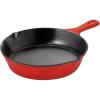 imageUtopia Kitchen Saute Fry Pan  Chefs Pan PreSeasoned Cast Iron Skillet  Frying Pan 12 Inch  Safe Grill Cookware for indoor ampamp Outdoor Use  Cast Iron Pan Black  Pack of 4Red