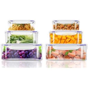 imageUtopia Kitchen Plastic Food Storage Container Set with Airtight Lids  Pack of 24 12 Containers ampamp 12 Snap Lids Reusable ampamp Leftover Food Lunch Boxes  Leak Proof Freezer ampamp Microwave SafeBlue