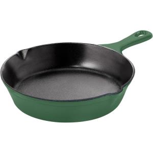 imageUtopia Kitchen Saute Fry Pan  Chefs Pan PreSeasoned Cast Iron Skillet  Frying Pan 12 Inch  Safe Grill Cookware for indoor ampamp Outdoor Use  Cast Iron Pan Black  Pack of 4Green