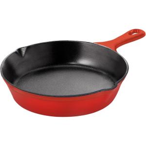 imageUtopia Kitchen Saute Fry Pan  Chefs Pan PreSeasoned Cast Iron Skillet  Frying Pan 12 Inch  Safe Grill Cookware for indoor ampamp Outdoor Use  Cast Iron Pan Black  Pack of 4Red