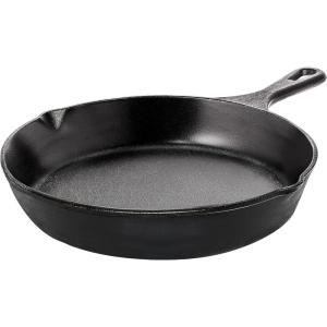 imageUtopia Kitchen Saute Fry Pan  Chefs Pan PreSeasoned Cast Iron Skillet  Frying Pan 12 Inch  Safe Grill Cookware for indoor ampamp Outdoor Use  Cast Iron Pan Black  Pack of 4Black