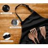 imageUtopia Kitchen 10 Pack Bib Apron Adjustable with 2 Pockets Water and Oil Resistant Cooking Kitchen Chef Apron for Women MenBlack
