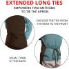 imageUtopia Kitchen 10 Pack Bib Apron Adjustable with 2 Pockets Water and Oil Resistant Cooking Kitchen Chef Apron for Women MenBrown