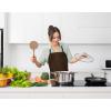 imageUtopia Kitchen 10 Pack Bib Apron Adjustable with 2 Pockets Water and Oil Resistant Cooking Kitchen Chef Apron for Women MenBrown