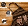 imageUtopia Kitchen 10 Pack Bib Apron Adjustable with 2 Pockets Water and Oil Resistant Cooking Kitchen Chef Apron for Women MenBrown