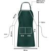 imageUtopia Kitchen 10 Pack Bib Apron Adjustable with 2 Pockets Water and Oil Resistant Cooking Kitchen Chef Apron for Women MenGreen