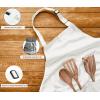 imageUtopia Kitchen 10 Pack Bib Apron Adjustable with 2 Pockets Water and Oil Resistant Cooking Kitchen Chef Apron for Women MenWhite