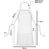 imageUtopia Kitchen 10 Pack Bib Apron Adjustable with 2 Pockets Water and Oil Resistant Cooking Kitchen Chef Apron for Women MenWhite