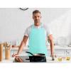 imageUtopia Kitchen 2 Pack Bib Apron Adjustable with 2 Pockets Water and Oil Resistant Cooking Kitchen Chef Apron for Women MenAqua