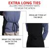 imageUtopia Kitchen 2 Pack Bib Apron Adjustable with 2 Pockets Water and Oil Resistant Cooking Kitchen Chef Apron for Women MenBlack