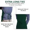 imageUtopia Kitchen 2 Pack Bib Apron Adjustable with 2 Pockets Water and Oil Resistant Cooking Kitchen Chef Apron for Women MenGreen