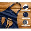 imageUtopia Kitchen 2 Pack Bib Apron Adjustable with 2 Pockets Water and Oil Resistant Cooking Kitchen Chef Apron for Women MenNavy