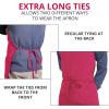 imageUtopia Kitchen 2 Pack Bib Apron Adjustable with 2 Pockets Water and Oil Resistant Cooking Kitchen Chef Apron for Women MenPink