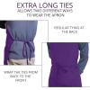 imageUtopia Kitchen 2 Pack Bib Apron Adjustable with 2 Pockets Water and Oil Resistant Cooking Kitchen Chef Apron for Women MenPurple