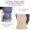 imageUtopia Kitchen 2 Pack Bib Apron Adjustable with 2 Pockets Water and Oil Resistant Cooking Kitchen Chef Apron for Women MenTan