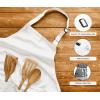imageUtopia Kitchen 2 Pack Bib Apron Adjustable with 2 Pockets Water and Oil Resistant Cooking Kitchen Chef Apron for Women MenWhite
