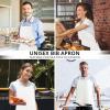 imageUtopia Kitchen 2 Pack Bib Apron Adjustable with 2 Pockets Water and Oil Resistant Cooking Kitchen Chef Apron for Women MenWhite