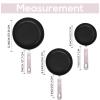 imageUtopia Kitchen NonStick Frying Pan Set with Induction Bottom 3Piece Nonstick Cookware Set Including 8 95 and 11 Inch Frying Pans Nonstick with Bakelite Handle PFOA Free Dishwasher Safe GreyPurple  Black
