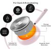 imageUtopia Kitchen NonStick Frying Pan Set with Induction Bottom 3Piece Nonstick Cookware Set Including 8 95 and 11 Inch Frying Pans Nonstick with Bakelite Handle PFOA Free Dishwasher Safe GreyPurple  Black
