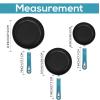 imageUtopia Kitchen NonStick Frying Pan Set with Induction Bottom 3Piece Nonstick Cookware Set Including 8 95 and 11 Inch Frying Pans Nonstick with Bakelite Handle PFOA Free Dishwasher Safe GreyTurquoiseBlack
