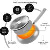 imageUtopia Kitchen NonStick Frying Pan Set with Induction Bottom 3Piece Nonstick Cookware Set Including 8 95 and 11 Inch Frying Pans Nonstick with Bakelite Handle PFOA Free Dishwasher Safe GreySilver  Black