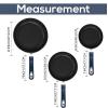 imageUtopia Kitchen NonStick Frying Pan Set with Induction Bottom 3Piece Nonstick Cookware Set Including 8 95 and 11 Inch Frying Pans Nonstick with Bakelite Handle PFOA Free Dishwasher Safe GreyMidnight Blue