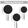 imageUtopia Kitchen NonStick Frying Pan Set with Induction Bottom 3Piece Nonstick Cookware Set Including 8 95 and 11 Inch Frying Pans Nonstick with Bakelite Handle PFOA Free Dishwasher Safe GreySilver  Black