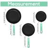 imageUtopia Kitchen NonStick Frying Pan Set with Induction Bottom 3Piece Nonstick Cookware Set Including 8 95 and 11 Inch Frying Pans Nonstick with Bakelite Handle PFOA Free Dishwasher Safe GreyGreen  Black