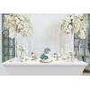 imageUtopia Kitchen Spandex Tablecloth 1 Pack 6FT White 200 GSM Tight Fitted Washable and Wrinkle Resistant Stretch Rectangular Patio Table Cover for Event Wedding ampamp Banquet 72Lx30Wx30H InchWhite