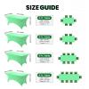 imageUtopia Kitchen Spandex Tablecloth 1 Pack 6FT White 200 GSM Tight Fitted Washable and Wrinkle Resistant Stretch Rectangular Patio Table Cover for Event Wedding ampamp Banquet 72Lx30Wx30H InchBright Green