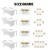 imageUtopia Kitchen Spandex Tablecloth 1 Pack 6FT White 200 GSM Tight Fitted Washable and Wrinkle Resistant Stretch Rectangular Patio Table Cover for Event Wedding ampamp Banquet 72Lx30Wx30H InchWhite