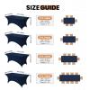imageUtopia Kitchen Spandex Tablecloth 1 Pack 6FT White 200 GSM Tight Fitted Washable and Wrinkle Resistant Stretch Rectangular Patio Table Cover for Event Wedding ampamp Banquet 72Lx30Wx30H InchNavy Blue