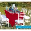imageUtopia Kitchen Spandex Tablecloth 1 Pack 6FT White 200 GSM Tight Fitted Washable and Wrinkle Resistant Stretch Rectangular Patio Table Cover for Event Wedding ampamp Banquet 72Lx30Wx30H InchRed