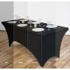 imageUtopia Kitchen Spandex Tablecloth 1 Pack 6FT White 200 GSM Tight Fitted Washable and Wrinkle Resistant Stretch Rectangular Patio Table Cover for Event Wedding ampamp Banquet 72Lx30Wx30H InchBlack