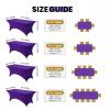 imageUtopia Kitchen Spandex Tablecloth 1 Pack 6FT White 200 GSM Tight Fitted Washable and Wrinkle Resistant Stretch Rectangular Patio Table Cover for Event Wedding ampamp Banquet 72Lx30Wx30H InchPurple