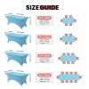 imageUtopia Kitchen Spandex Tablecloth 1 Pack 6FT White 200 GSM Tight Fitted Washable and Wrinkle Resistant Stretch Rectangular Patio Table Cover for Event Wedding ampamp Banquet 72Lx30Wx30H InchBlue Mist