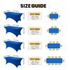 imageUtopia Kitchen Spandex Tablecloth 1 Pack 6FT White 200 GSM Tight Fitted Washable and Wrinkle Resistant Stretch Rectangular Patio Table Cover for Event Wedding ampamp Banquet 72Lx30Wx30H InchRoyal Blue