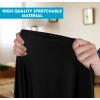 imageUtopia Kitchen Spandex Tablecloth 1 Pack 6FT White 200 GSM Tight Fitted Washable and Wrinkle Resistant Stretch Rectangular Patio Table Cover for Event Wedding ampamp Banquet 72Lx30Wx30H InchBlack