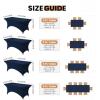 imageUtopia Kitchen Spandex Tablecloth 1 Pack 6FT White 200 GSM Tight Fitted Washable and Wrinkle Resistant Stretch Rectangular Patio Table Cover for Event Wedding ampamp Banquet 72Lx30Wx30H InchNavy Blue