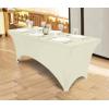 imageUtopia Kitchen Spandex Tablecloth 1 Pack 6FT White 200 GSM Tight Fitted Washable and Wrinkle Resistant Stretch Rectangular Patio Table Cover for Event Wedding ampamp Banquet 72Lx30Wx30H InchIvory