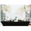 imageUtopia Kitchen Spandex Tablecloth 1 Pack 6FT White 200 GSM Tight Fitted Washable and Wrinkle Resistant Stretch Rectangular Patio Table Cover for Event Wedding ampamp Banquet 72Lx30Wx30H InchBlack