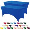 imageUtopia Kitchen Spandex Tablecloth 1 Pack 6FT White 200 GSM Tight Fitted Washable and Wrinkle Resistant Stretch Rectangular Patio Table Cover for Event Wedding ampamp Banquet 72Lx30Wx30H InchRoyal Blue