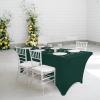imageUtopia Kitchen Spandex Tablecloth 1 Pack 6FT White 200 GSM Tight Fitted Washable and Wrinkle Resistant Stretch Rectangular Patio Table Cover for Event Wedding ampamp Banquet 72Lx30Wx30H InchHunter Green