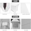 imageUtopia Kitchen Spandex Tablecloth 1 Pack 6FT White 200 GSM Tight Fitted Washable and Wrinkle Resistant Stretch Rectangular Patio Table Cover for Event Wedding ampamp Banquet 72Lx30Wx30H InchWhite