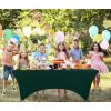 imageUtopia Kitchen Spandex Tablecloth 1 Pack 6FT White 200 GSM Tight Fitted Washable and Wrinkle Resistant Stretch Rectangular Patio Table Cover for Event Wedding ampamp Banquet 72Lx30Wx30H InchHunter Green